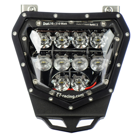 LEDヘッドライトDual.10 KTM 150-500cc 2014-2022 EXC TPI/ EXC-F/XC/XC-F 690E/SMC-R 2019-2022 only FUEL INJECTION engine黒