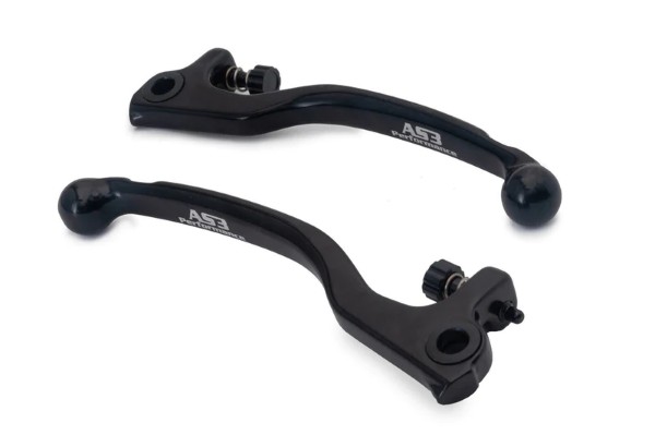 BETA EVO 125 200 250 290 300 2009-2021 AS3 FORGED FRONT BRAKE & CLUTCH LEVERS BLACK