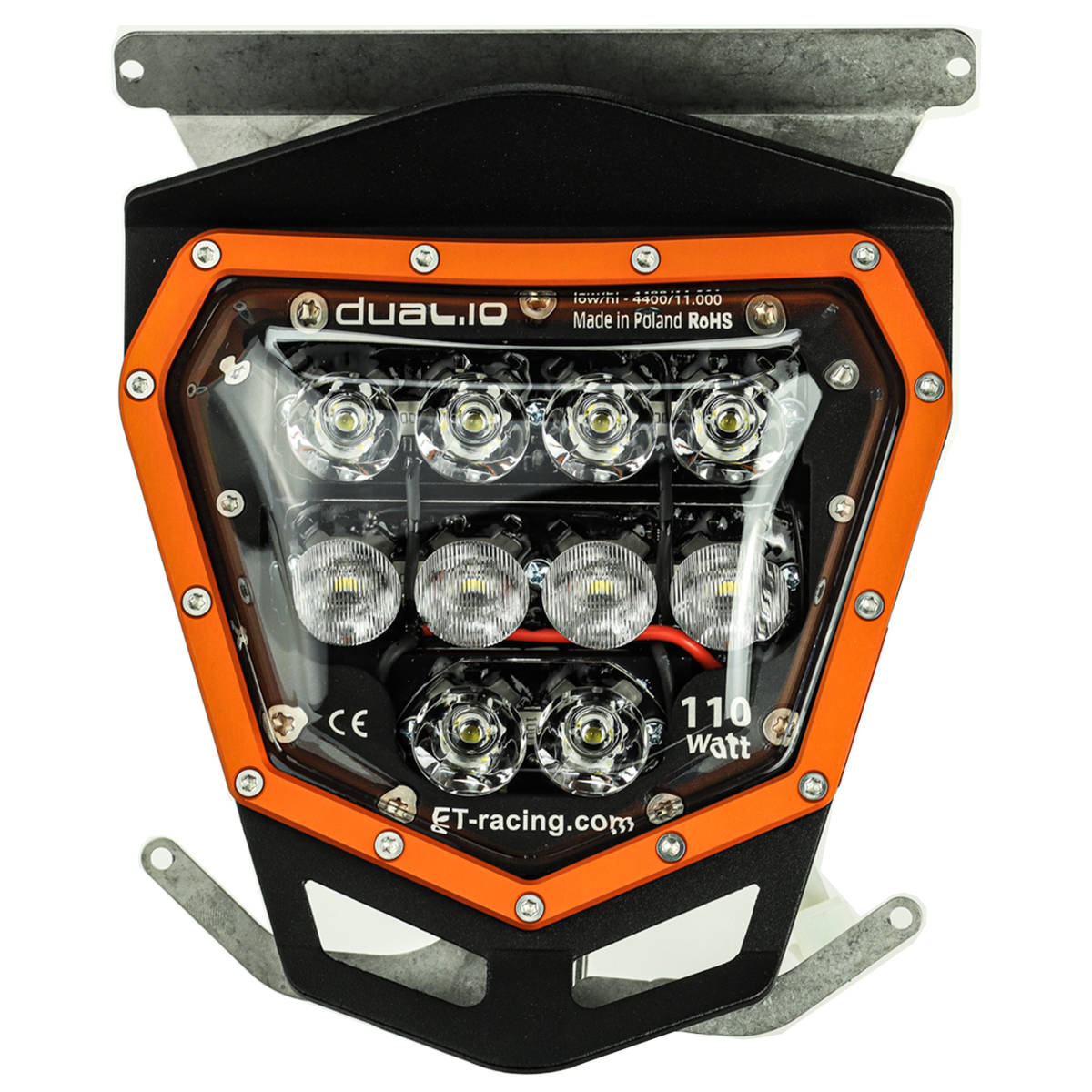 【KTM】LED lamp Headlight Dual.10 KTM 690 2012-2016 only FUEL INJECTION engine. Extra Terrestrial 11000 lumens