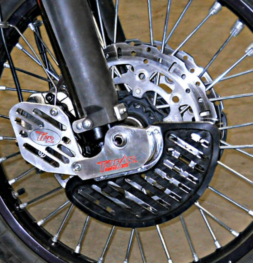 KFD-100-990-R BRAKE DISC ROTOR GUARD KIT, FRONT- RIGHT SIDE 2009-2012 KTM 950 and 990 ADVENTURE MODELS